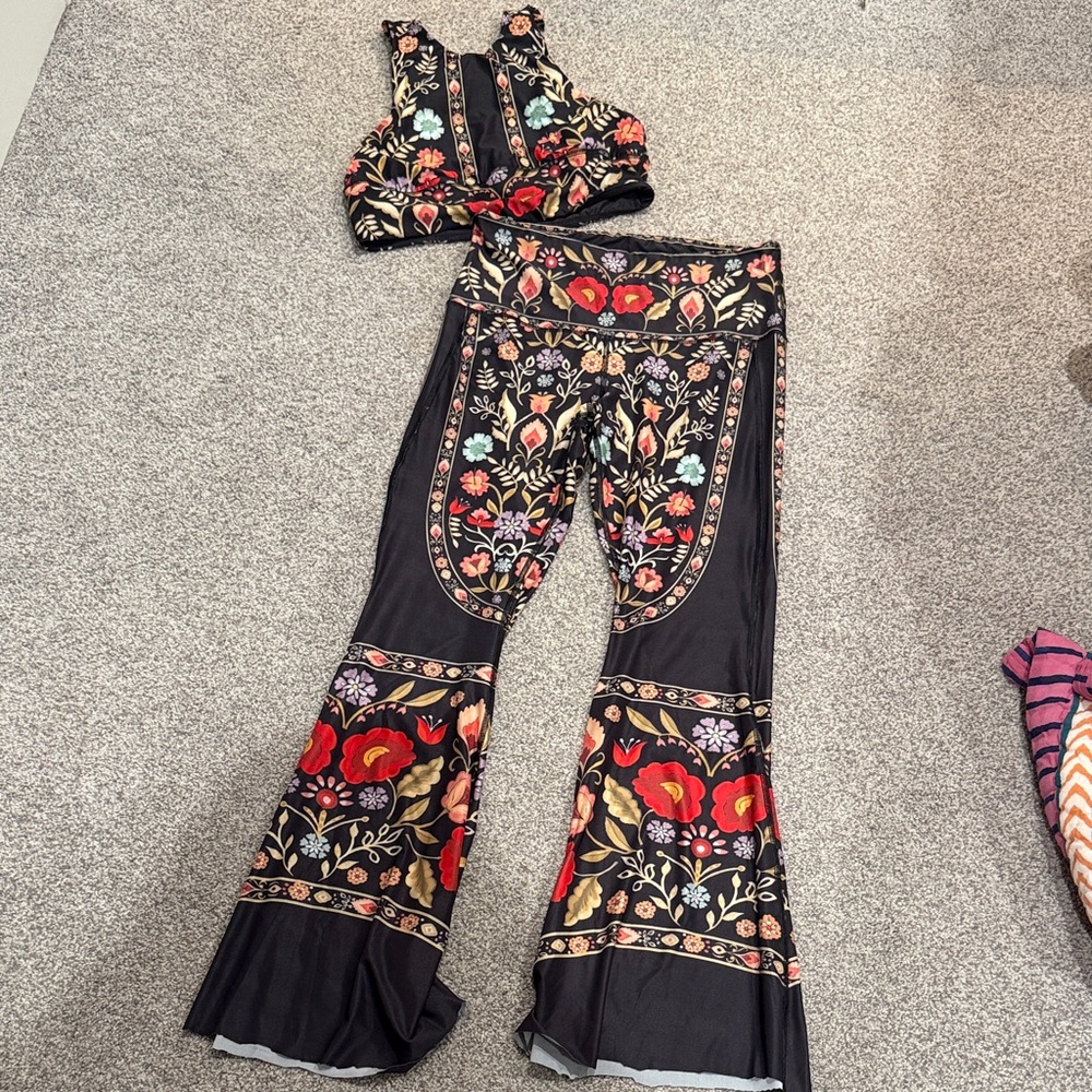 Floral Boot Cut Jumpsuit